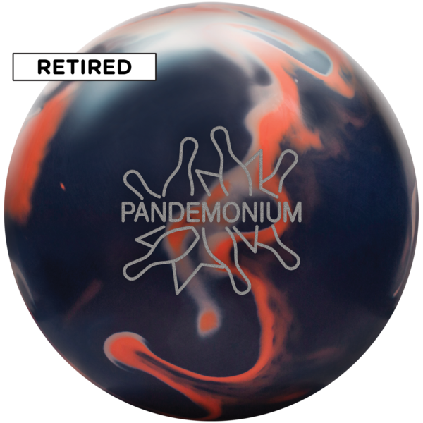 Retired pandemonium solid bowling ball